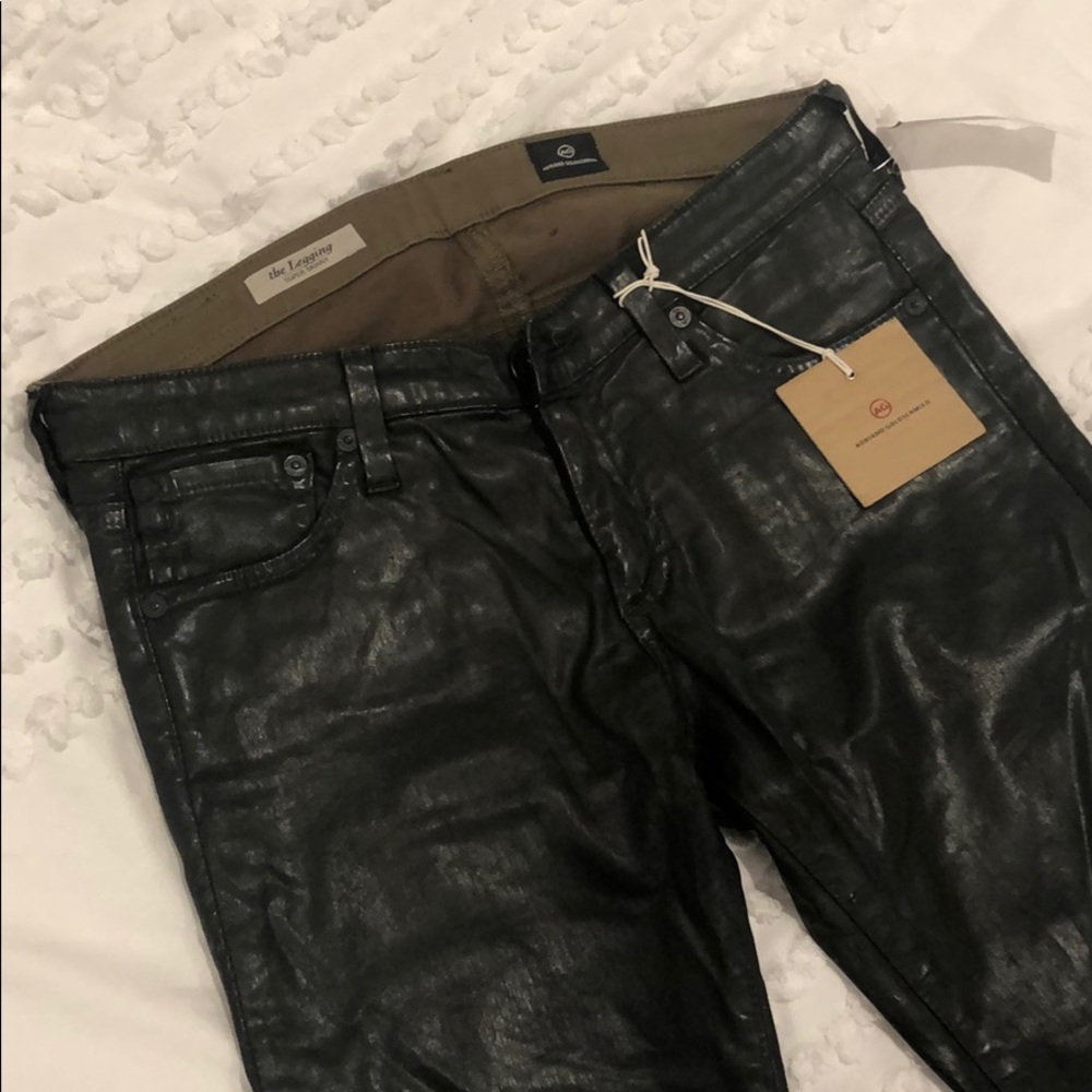 AG Super Skinny Coated Jeggings